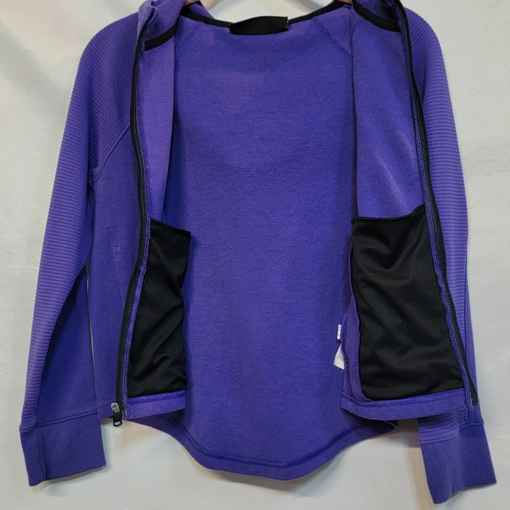 Under Armour Girls Youth MediumPurple Full Zip Hoodie